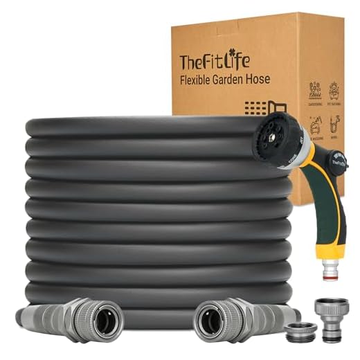 TheFitLife 50FT Garden Hose with Nozzle