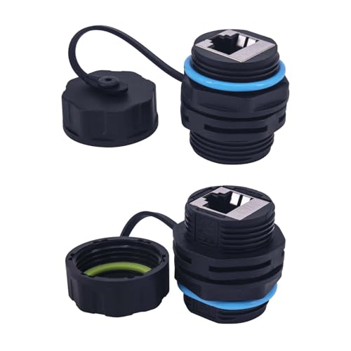 Coupleur Ethernet CAT6 RJ45 blindé femelle femelle étanche IP68 sur panneau