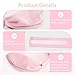 2Pcs Stoma Covers for Tracheostomy,Neck Stoma Cover,Adjustable Neck Trachea Protector,Breathable Dust-Proof Shied Tracheostomy Care Supplies for Men and Women (Pink, Small)