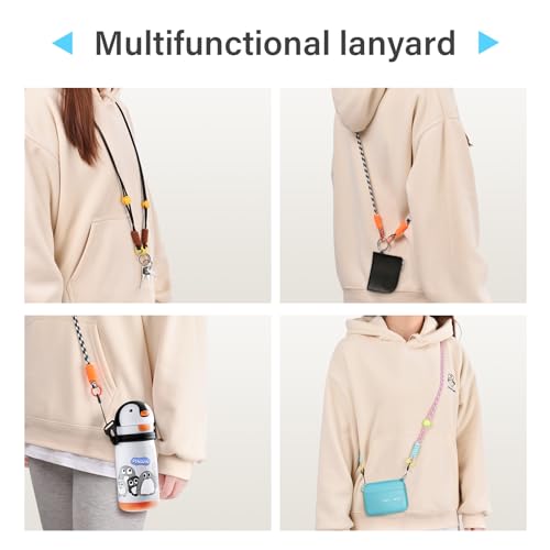 VOVMOEYA Kids Camera Strap,Children Neck Strap for Fujifilm Mini 12/11/9/8/7+,Long Crossbody Lanyard for Kid Camera/Badge Holder/Keys/Wallet Multi-Function Lanyard(Blue) - Image 4