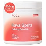 FOCL Kava Spritz Drink Mix - Alcohol-Free Refreshing Powdered Drink with Kava Extract, Lion’s Mane, Ashwagandha, L-Theanine - Sugar Free, Non-GMO - Mixed Berry Flavor -30 Servings