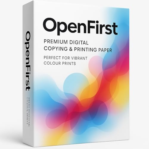 Image of OpenFirst A3 Size 100 GSM Premium Digital Paper Ultra Smooth Super White Sheets | Inkjet Printer Friendly | Ideal for Colour Prints, Invoices, Pack of 25 Sheets