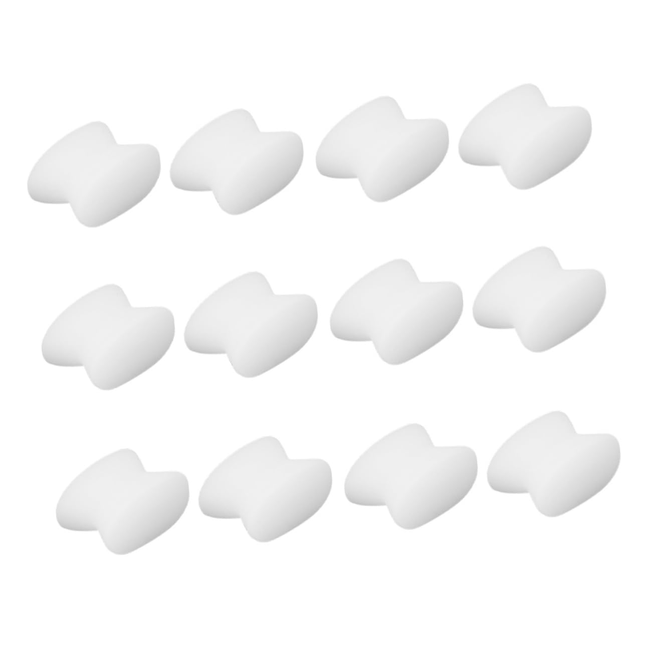 FOMIYES 12pcs Reusable Toe Separators for Overlapping Toes Fine Workmanship Lightweight and Easy to Use for Men and Women Foot Care