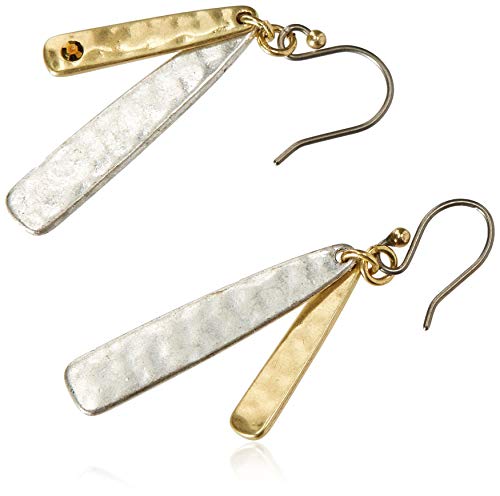 Lucky Brand Two Tone Double Layer Earrings #TOP2