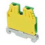 caburlotto venezia  TEC.6/O  TO120  CABUR EARTH TERMINAL BLOCK 6MM FOR 35MM TOP HAT RAIL