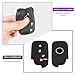 QBUC 2Pcs for Lexus GX460 RX350 Key Fob Cover, for Lexus IS250 IS350 GS450h ES350 CT200h LS460 LS600h LX570 RX450h Silicone Car Key Case Protector Key Chain Smart Remote Holder (Black+Black)