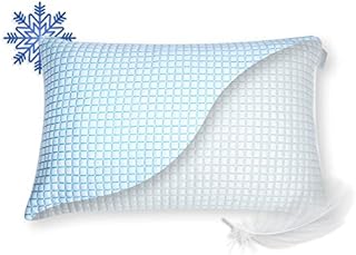 Sleepavo Cooling Pillow Case Queen Size - Cool Pillow Case for Hot Sleepers Zipper Soft Cooling Pillow Protector Pillowcase for Night Sweats with Derived Viscose Rayon - Queen Pillow Cover
