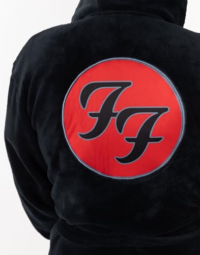 Albornoz Foo Fighters negro un regalo original de ropa para casa 7