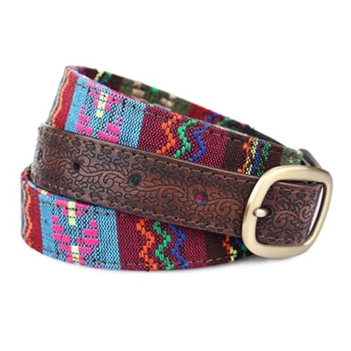 Women'S Decorative Belt Ethnic Style Embroidered Belt Women's Decorative For Clothes