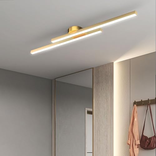 Plafonnier LED minimaliste design linéaire structure haut de gamme 90cm - 4