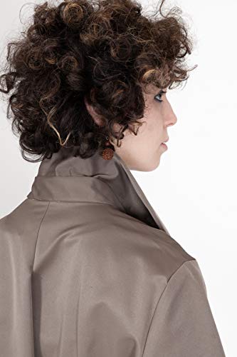 Veste imperméable mi-longue chic ceinturée en tissu technique noble
