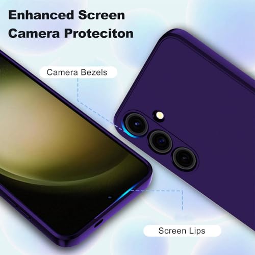 Image of Back Cover for Samsung Galaxy S23 Plus 5G | Full Camera Protection | Premium Liquid Silicon Case | Flexible Bumper Case for Samsung Galaxy S23 Plus 5G (Dark Purple)