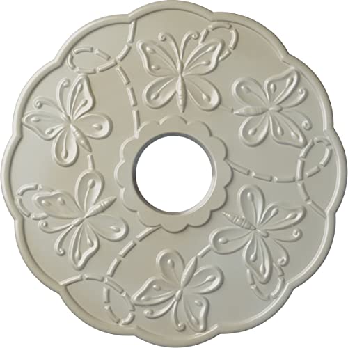 Image of Ekena Millwork CM17TSFBSDecorative Ceiling Medallions Modeled After Original Historical Patterns & Designs, Flash Blue