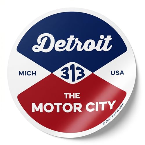 Detroit Reel Vinyl Sticker 4' Car Truck Van SUV Window Wall Cup Laptop Automotive Decals