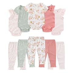 Red Floral Ribbed 10 Pieces