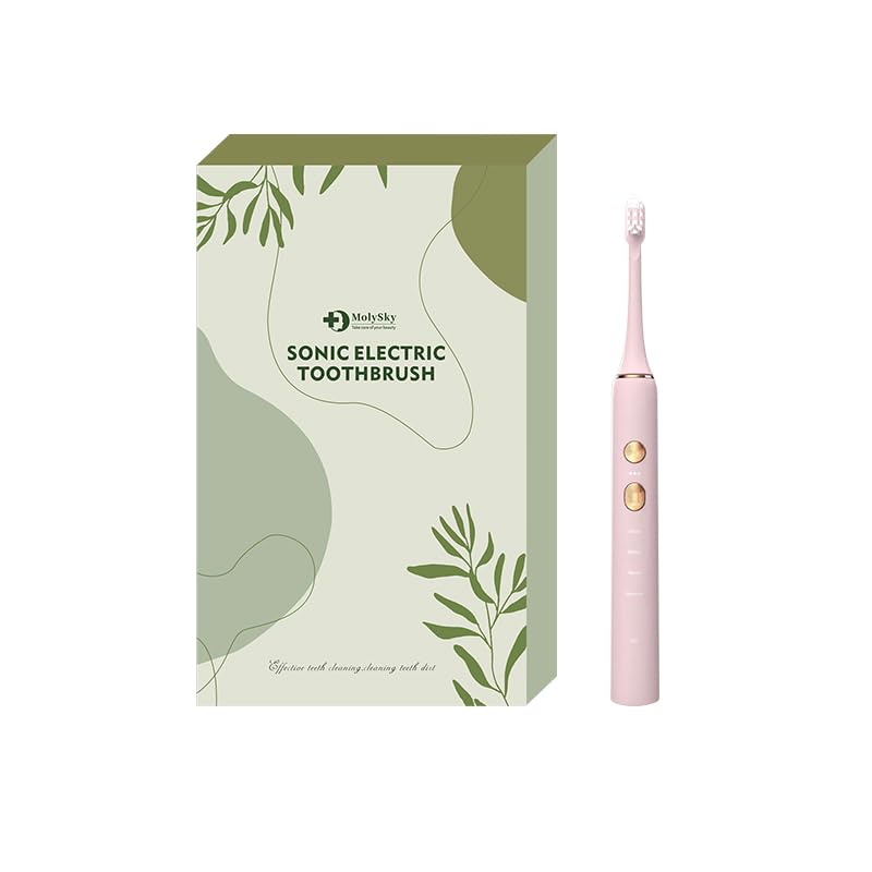 Ensemble de brosse à dents électrique un cadeau utile couleur rose