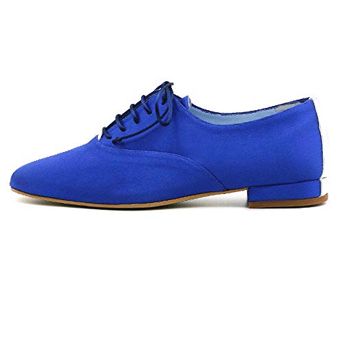 CIVI. Zapato Oxford Inglés de señora. Calzado de Mujer con Cordones. Aul...