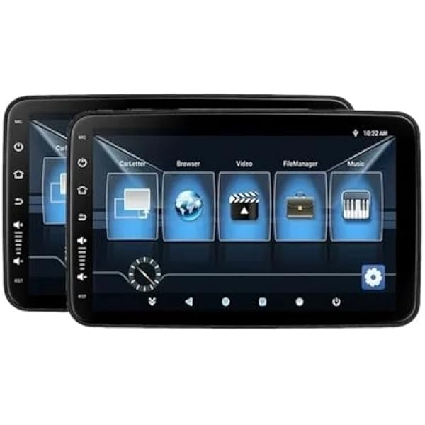 2+32G 10.1'' Ekrany Monitorów Samochodowych Bezprzewodowy Odtwarzacz Wideo Na Tylne Siedzenia FM BT HD Touch Łatwa Konfiguracja Na Wycieczki(2G-32G-2P)