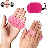 Losaria Grips for Weight Lifting - Men's and Women's Large Ergonomic Palm Protector Gloves for Strength Training, Pull Up, Barbell (Pink, Small)