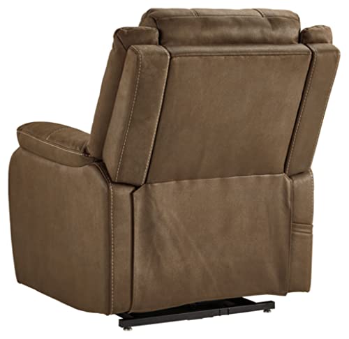 Signature Design By Ashley Whitehill Faux Leather Power Lift Recliner, Brown #TOP5