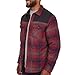 Coleman Diamond Quilted Flannel Shirt Jacket - Mens Plaid Flannel Winter Jacket for Outdoor Hiking, Camping, and Hunting Red X-Large
