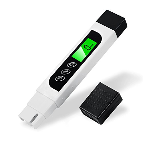 Vshinic Water Quality Tester Meter,TDS Meter with Backlit LCDï¼ŒEC & Temperature Meterï¼ŒAccurate Professional,Pool Water Test Kit 0-9990 ppm,Ideal for Drinking Water, Hydroponics,Aquariums, etc