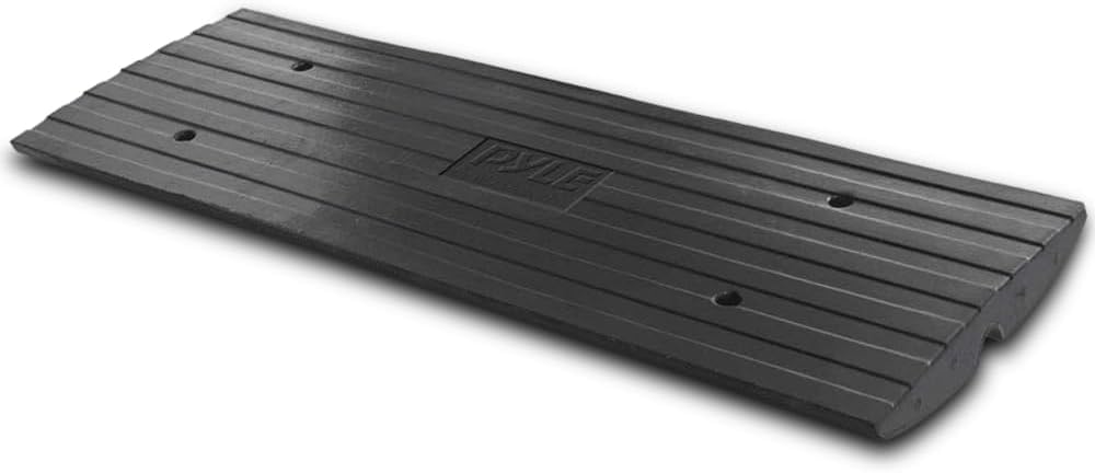 Sponsored Ad – Pyle Heavy Duty Rubber Kerb Ramp - Suitable for Car, Truck, Scooter, Bike, Motorcycle, Wheelchair Mobility - For Loading Dock, Garage, Pavement