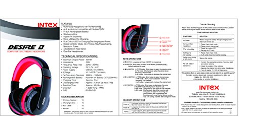 Intex Desire BT Over-Ear Bluetooth Headphones Intex Desire BT Over-Ear Bluetooth Headphones