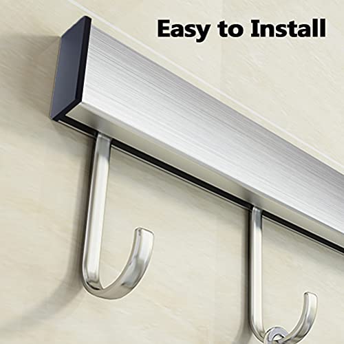 Rr Raxmin Utensil Racks With 10 Hooks 16 Inch Kitchen Utensil Holders Punch Free Hanging Utensil Rack Multifunctional (16 Inch) #TOP3