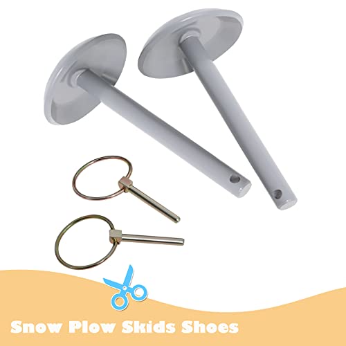 Haqqi 5/8" Snow Plow Shoe Skid Compatible With Moose Atv Utv Work On Other Snow Plows With 5/8" Shaft #TOP3