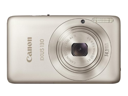 Canon IXUS 130 Fotocamera Digitale, 14.5 Megapixel, Argento
