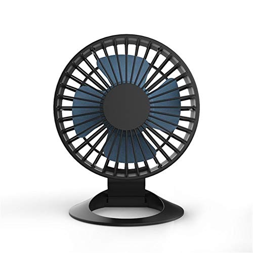 DDSS Battery Portable Mini USB Fan Air Cooler Small Desk Battery Fan for Pc Laptop Cooling Fan Fans /-/ (Color : Black with Battery)