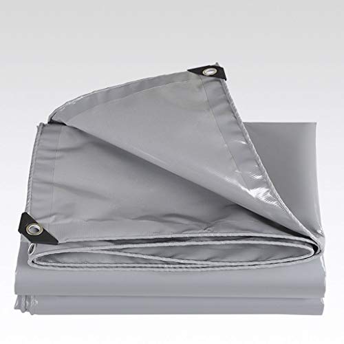 RY Tarpaulin/outdoor Thickening Tarpaulin/plant Sunscreen Cover/shading Poncho/pushing Shed Cloth Rain Cover Canvas Tarpaulin/gray (Size : 8x12m)