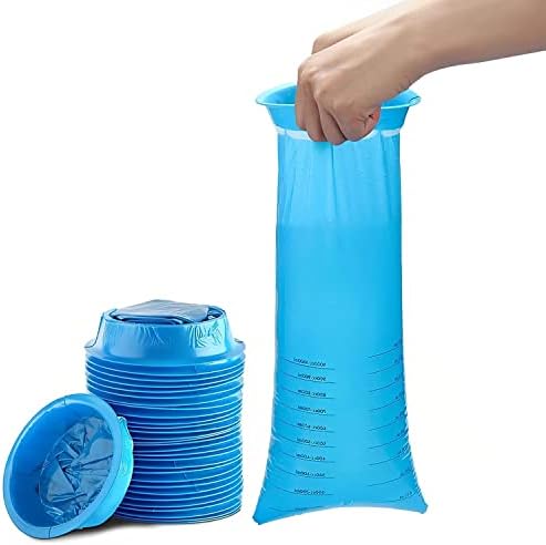 Vomit Bags 20 Pack Disposable Emesis Bags, 1000ml Prevent Backflow Tear Resistant Perfect for Morning Sickness,Kids,Pregnant Woman,Sick Bags for Car Travel