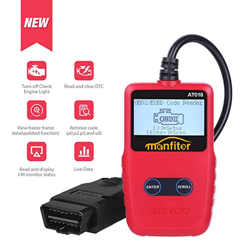 Manfiter OBD2 Scanner OBD2 Reader OBD II Diagnostic Tool OBD 2 Scan Tool