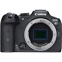 Canon EOS R7 Kamera spiegellose Camera & Bajonettadapter EF-EOS R mit Objektiv-Steuerring für EOS R Systemkameras kompatibel mit EF und EF-S Objektiven Schwarz – Ansicht 2