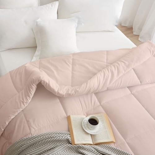 Image of Razzai Restful Sleep Microfiber Summer Season AC Comforter 110 GSM King Size (92 inch x 106 inch Inches /233cm x 269cm) Peach
