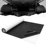 Self-Adhesive Microfibre Fabric, Imitation Leather Suede Stretch Fabrics, 200*40cm Microfibre Fabric Film Self-Adhesive Suede Look Car Film, Suitable for Cars Interiors,Upholstery,Drawer,DIY
