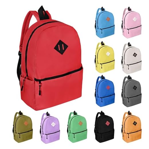 Bulk Set of 12 Colorful Backpacks
