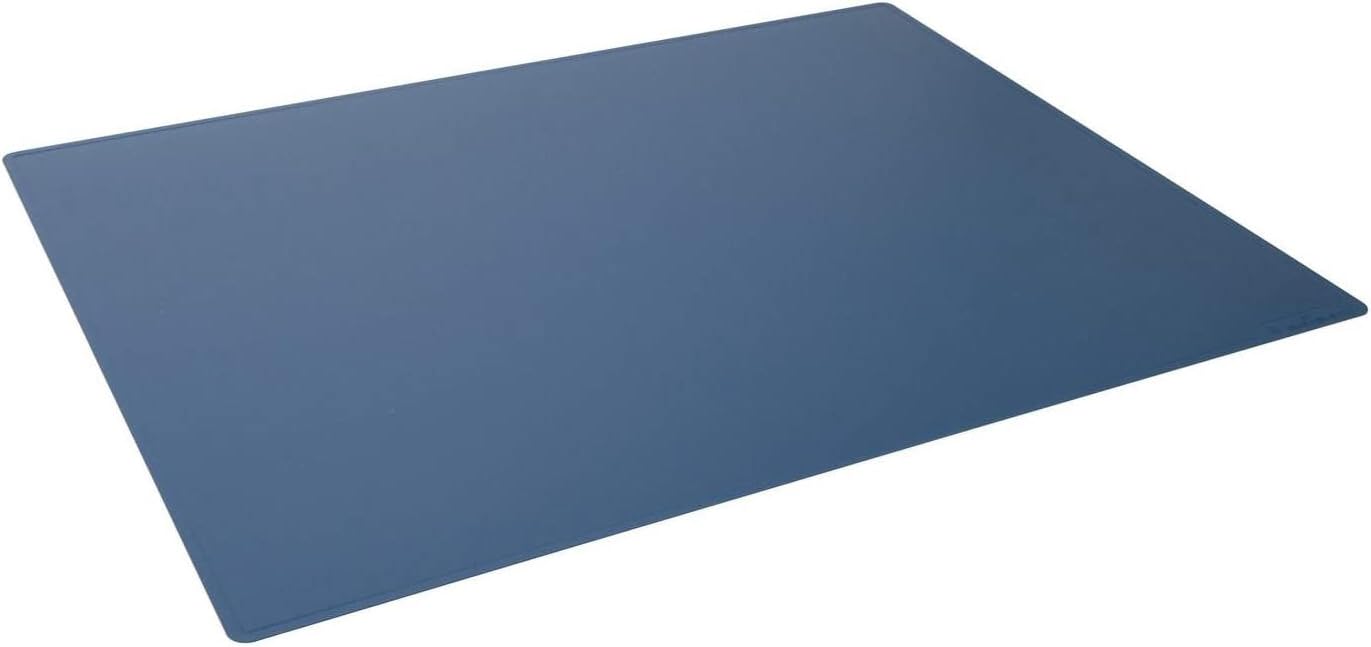 Durable Contoured Edge Gray Desk Pad 26" x 19" - Non-Slip, Glare-Free Desk Mat Surface for an Organized and Protected Workstation, Desk Mat for Desktop