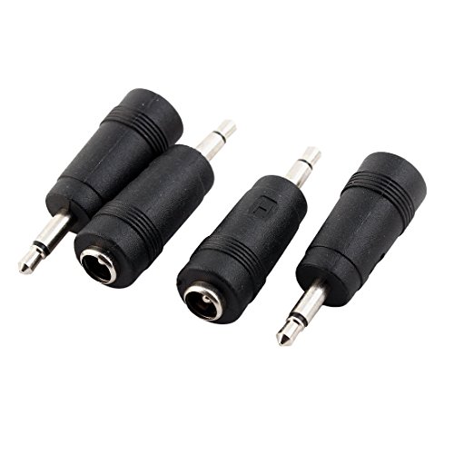 uxcell adaptador conector DC macho 3.5mm a hembra 5.5x2.1mm miniatura 1