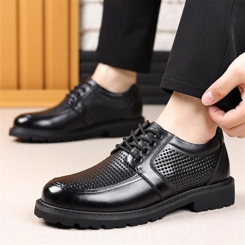 Men's Dress Shoes Casual Comfort Walking Business Shoes Mid Chunky Heels Formal Tuxedo Shoes for Men(7)2