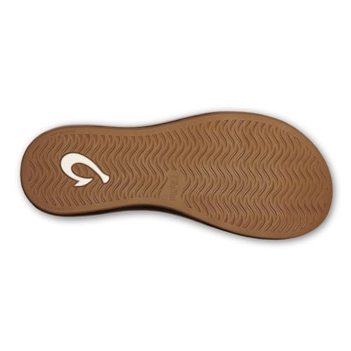 OLUKAI Huawai Women's Sandals, Full-Grain Leather Flip-Flop Slides, Stylish Design, Wet Grip Rubber & All-Day Comfort3