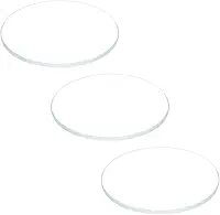 3 peças de lentes de cristal de vidro, 23,5 mm de diâmetro. 1,1 mm de espessura da borda dupla cúpula redonda transparente peças de reposição de vidro para relógio relojoeiro substituição de lente de