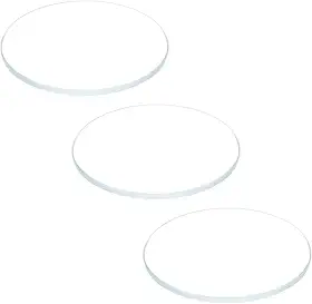 3 peças de lentes de cristal de vidro, 23,5 mm de diâmetro. 1,1 mm de espessura da borda dupla cúpula redonda transparente peças de reposição de vidro para relógio relojoeiro substituição de lente de