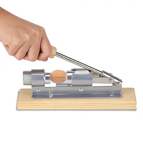 Pecan Cracker, Nut Crackers for All Nuts Mechanical Pecan Picker Upper Walnut Cracker Pecan Cracker Sheller Pecan Cracker Tool for Walnuts Pecans Hazelnuts Almonds Brazil Nuts