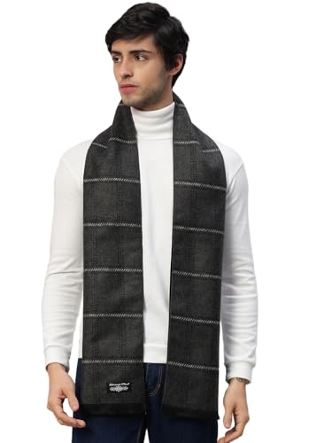 Image of Ravaiyaa - Attitude is everything Men's Reversible Stripe Pattern Winter Wool Scarf, Muffler 72 inchx12 inch Inch