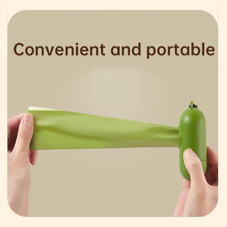 Image of Dog Poop Bag, Biodegradable Dog Waste Bags with 1 Dispenser, Eco-Friendly Leak-Proof Pet Poop Bags for Doggy(Jasmine fragrance)-360 Counts