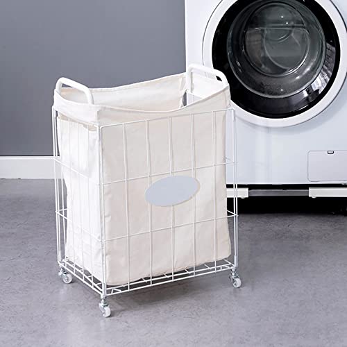 Panier de rangement à linge en coton robuste pour linge lourd de famille