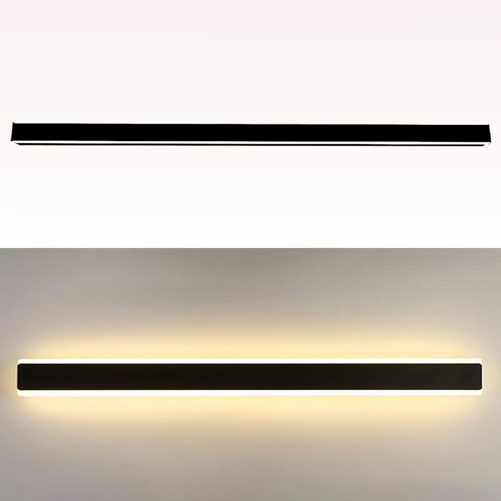 EFFIE M.O.D.I Modern 15W LED Long Linear Strip Wall Light - 500Lm IP65 Waterproof Interior/Exterior - 60Cm Long LED Linear Wall Light for House Villa Hotel Porch Patio (120 CM)